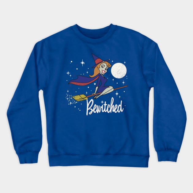 Bewitched Worn Crewneck Sweatshirt by Alema Art